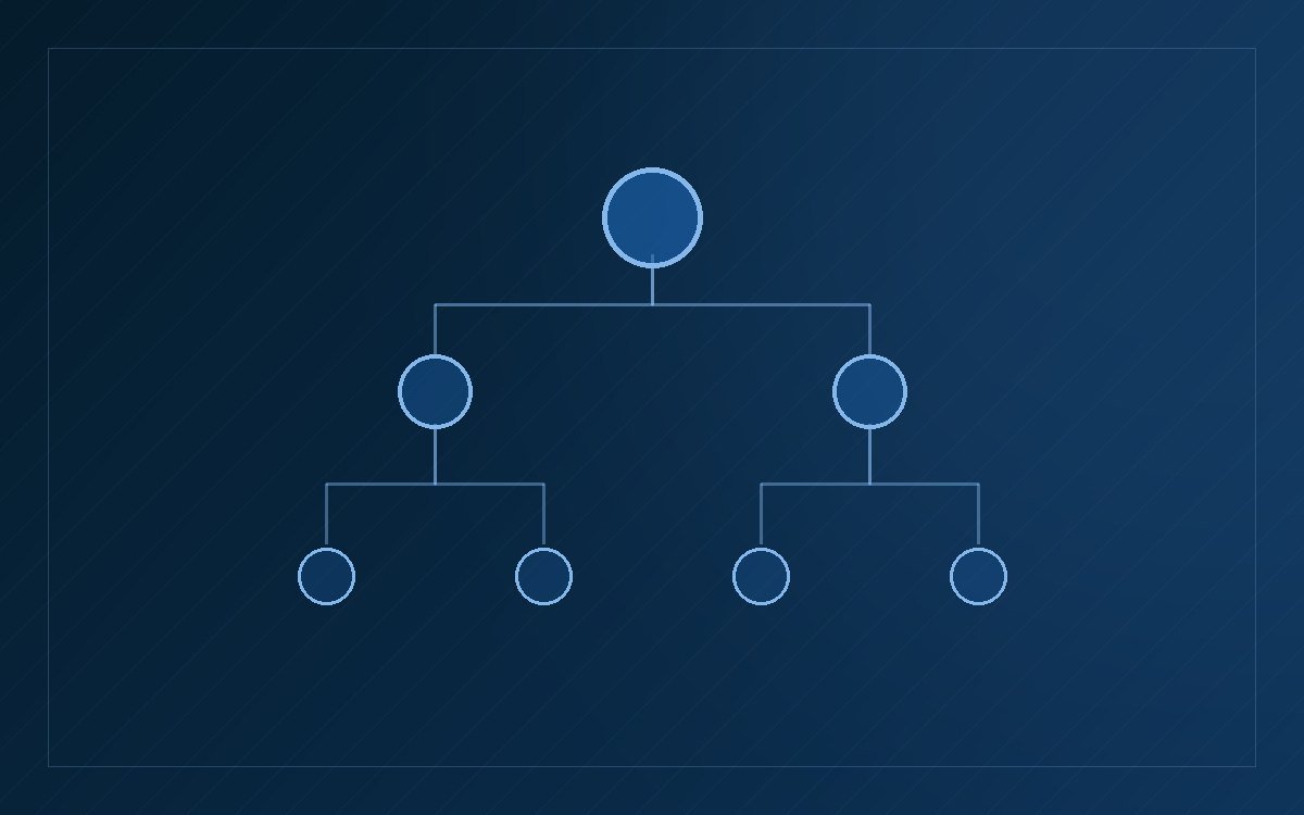 Organigramm aus verbundenen Knoten als Symbol f&uuml;r Organisationsdesign